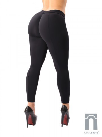 cheeks legging in black matt spandex 49